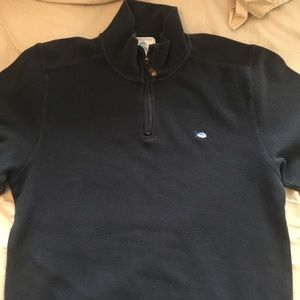 Southern Tide navy quarter zip